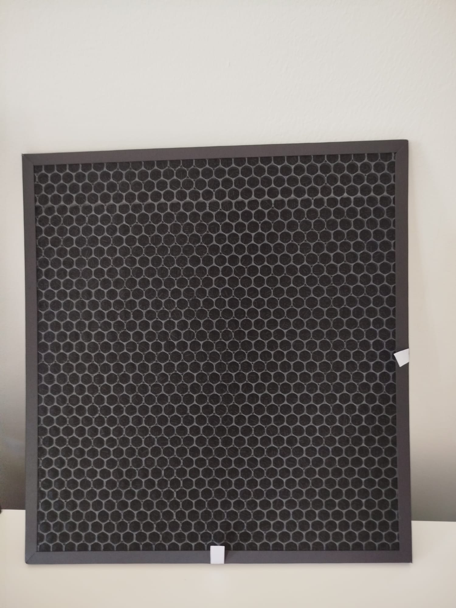 Activated carbon filter — front view