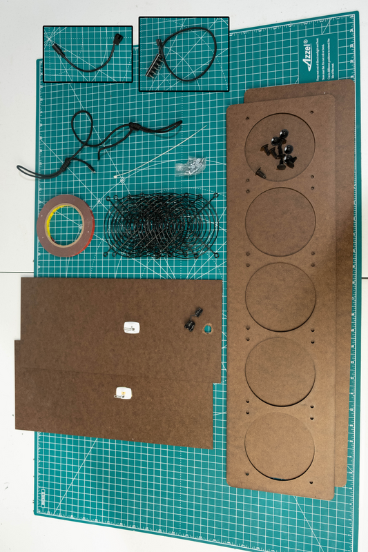 Fanless 7-fan panel kit for Luggable XL High-Output DIY air purifier UK