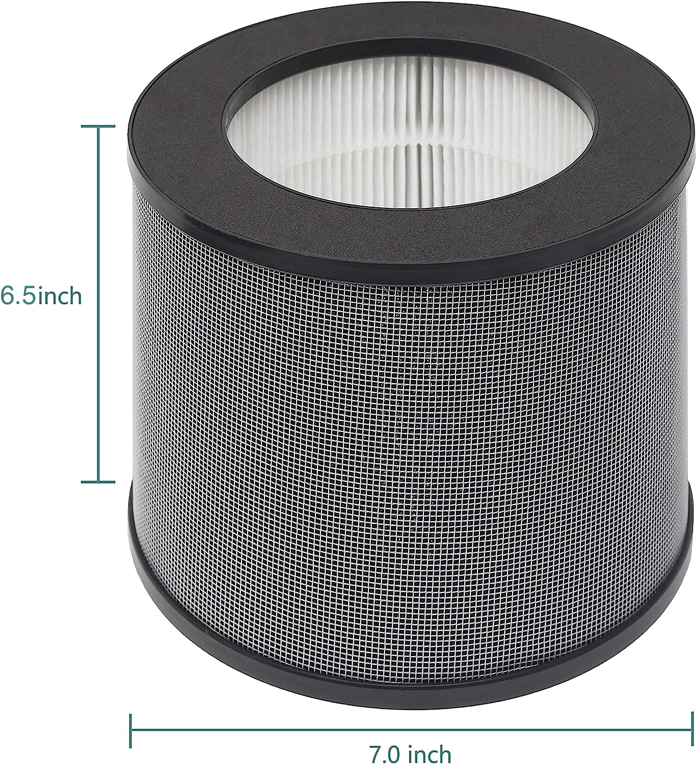 Exhalaron filter dimensions 6 inch and 6.5 inch comparison UK