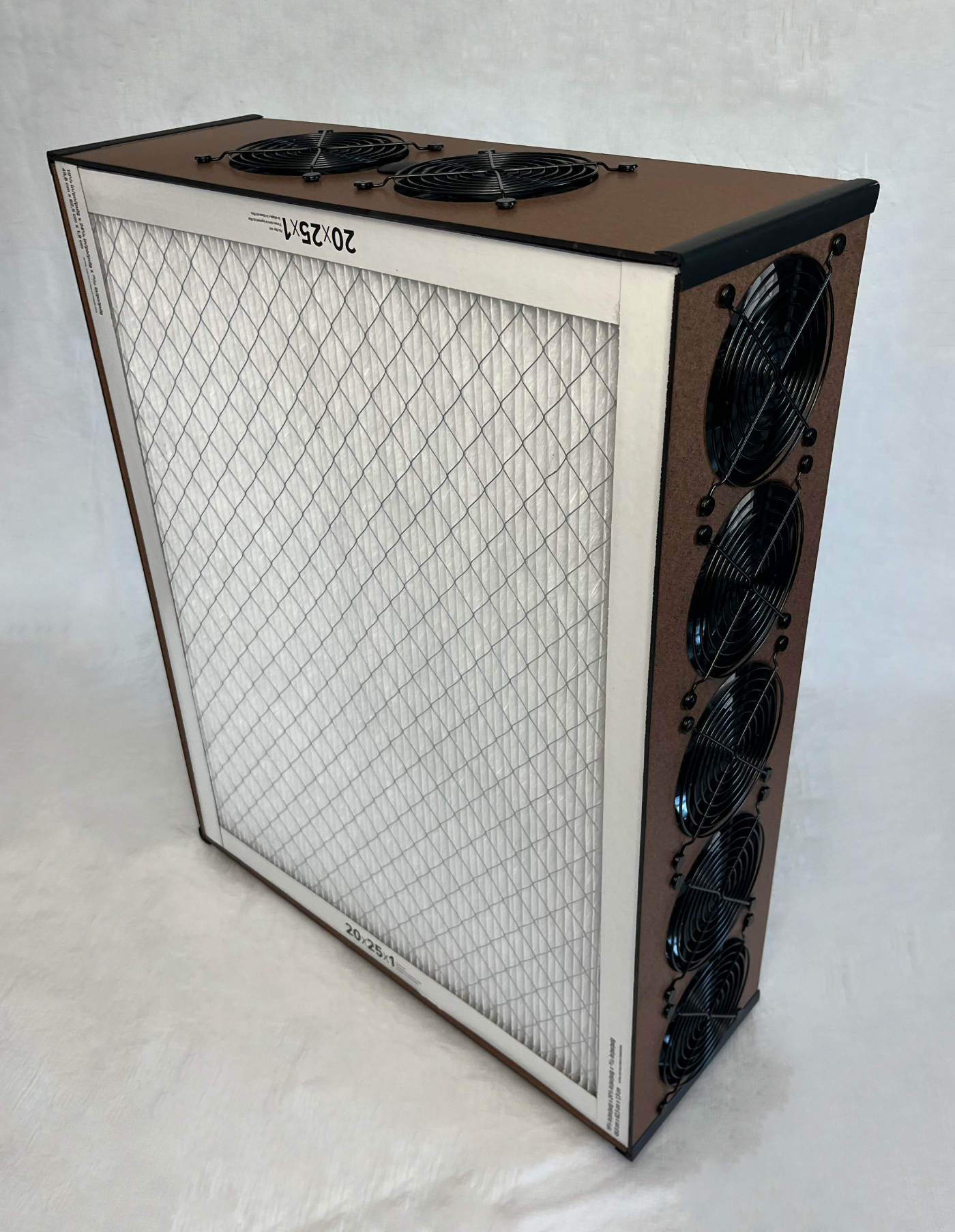 High-output 7-fan panel assembly for Luggable air purifier UK